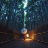 Puente de diciembre en Japón: un invierno relajado – 27 NOV – 9 DIC 2026 24 GU0019ES 1 Mujer en kimono paseando por el bosque de bambu de Arashiyama en Kioto